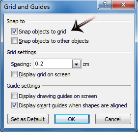 turn off snap to grid word mac 2011